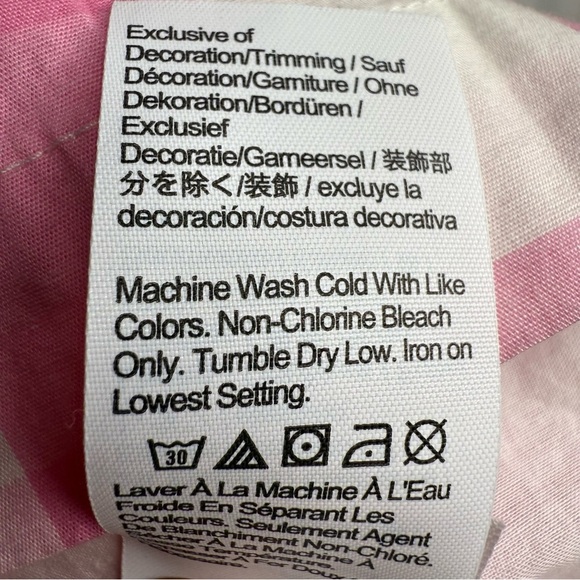 Crewcuts Pink and White Gingham Dress with Embroidered Ruffles Girls Size 5 EUC - Picture 7 of 8